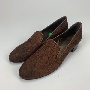 Stuart Weitzman Womens loafer flat shoes brown 6